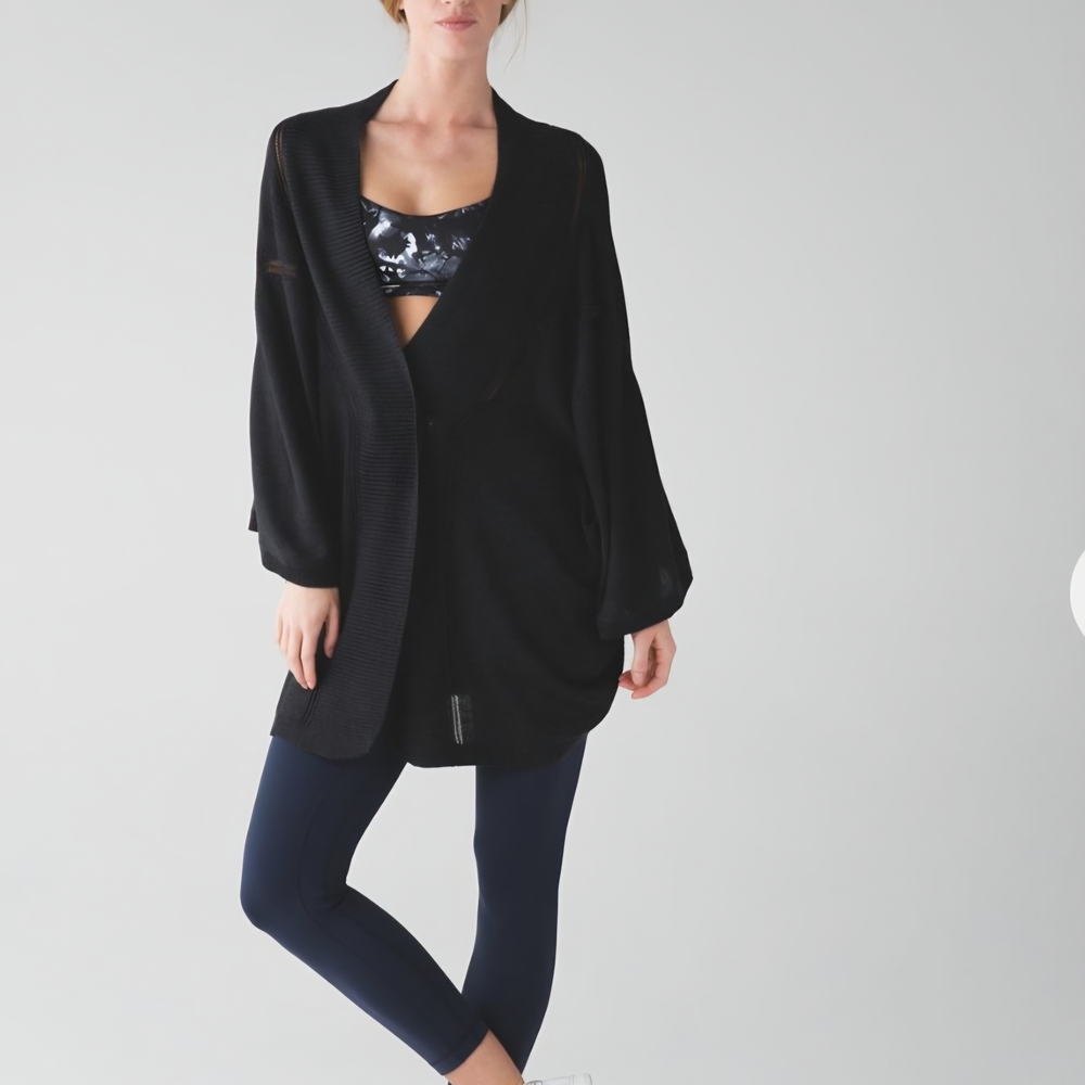 lululemon athletica Black Cardigan